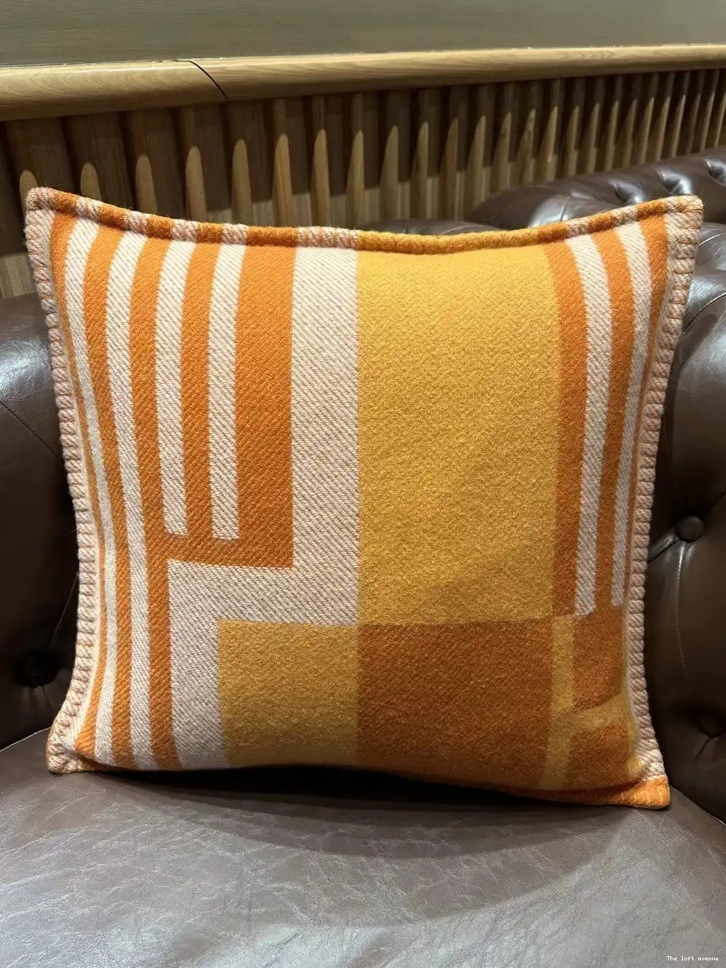 ITHAQUE THROW PILLOW HERMES WOOL 0504